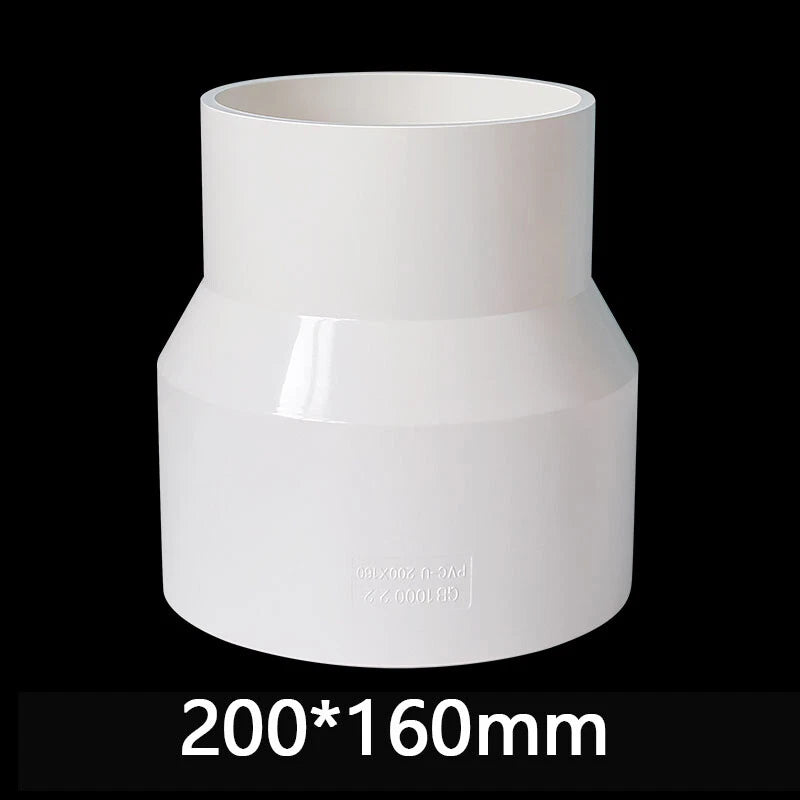 PVC Weiß Reduzierstück Muffe Rohr Fittings Verbinder Klebefittings 20mm~160mm