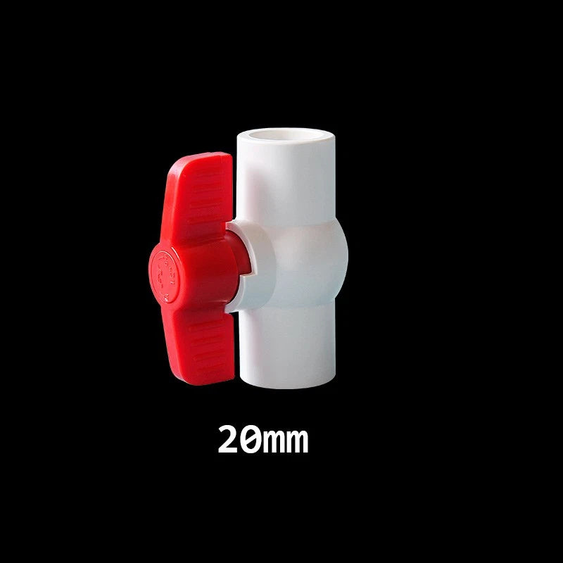 Weiß PVC Kugelhahn Kugel Ventil Innengewinde Muffen Fittings Pond 20-160mm