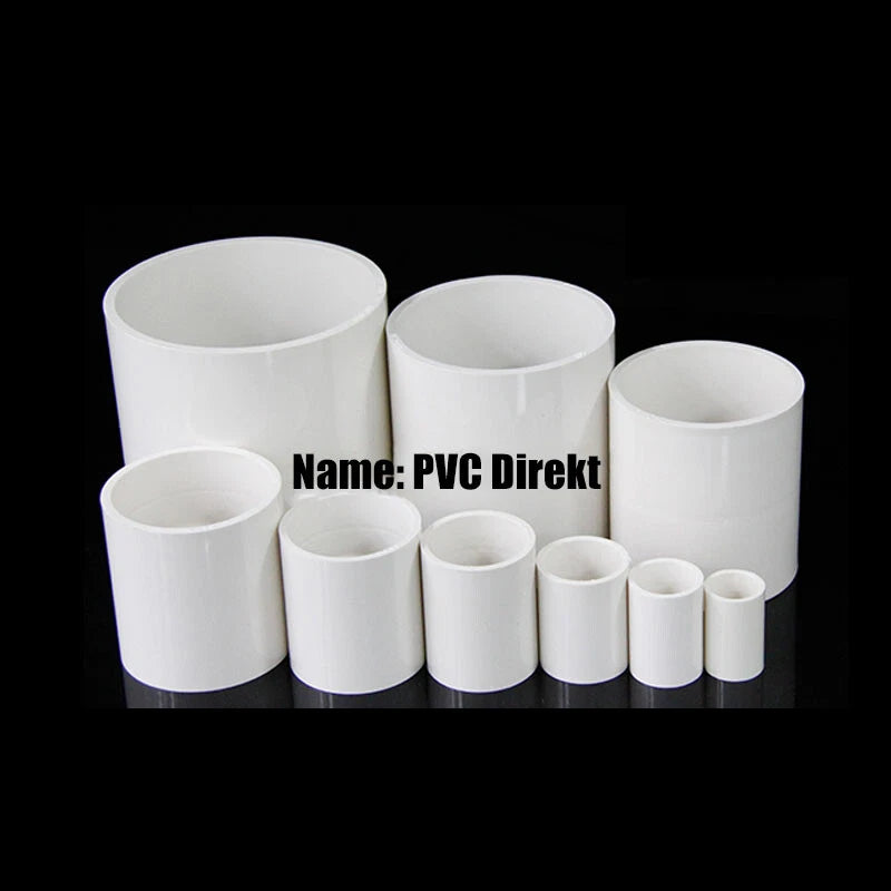 PVC Muffe Rohr Gerade Fitting Klebefittings ø20mm Bis 200mm Rohrverbinder Weiß
