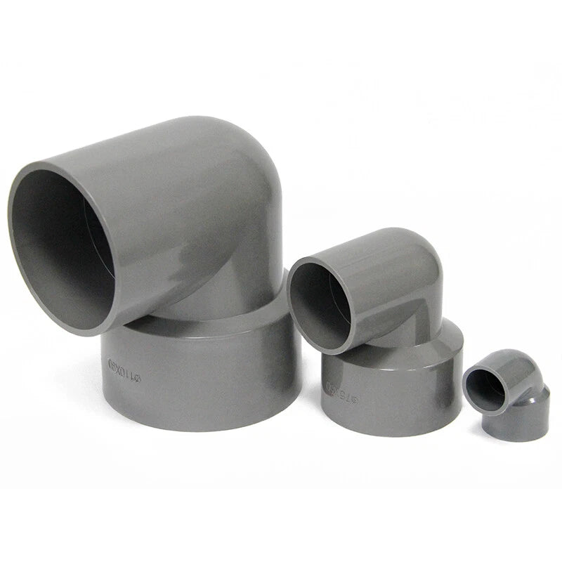 PVC 90° Winkel Reduzierstück Rohrverbinder Reduzierstück Muffe Fittings 20-110mm