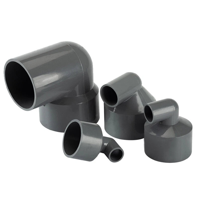 PVC Winkel 90 Grad 25*20mm ~ 110*90mm Klebemuffe Fittings PN16 - Reduzierwinkel