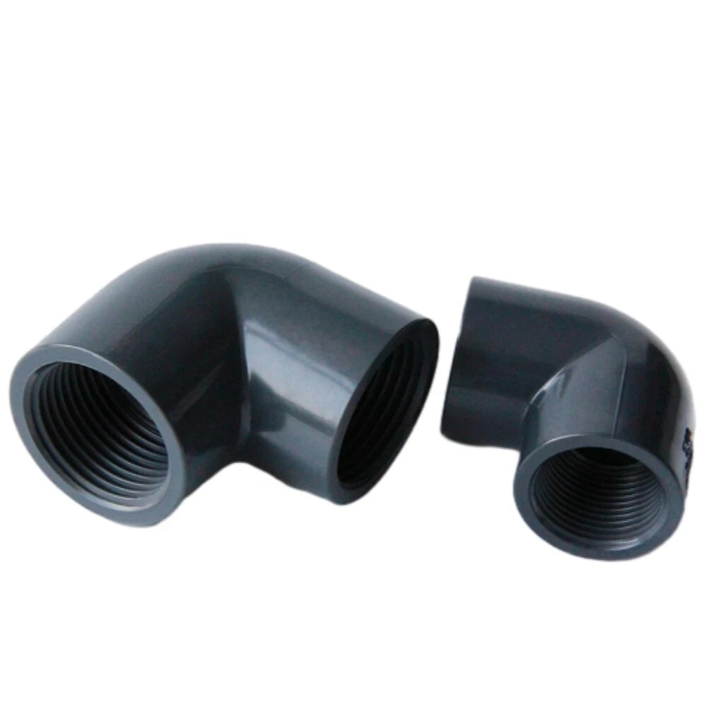 PVC 90° Winkel Rohrverbinder Verbindern Fittings 1 2" 3 4" 1" ~ 2" Innengewinde