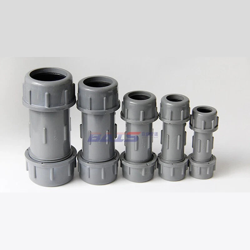 PVC Rohr 20 25 32 40 50 63 75 90 110 160mm Rohrverbinder Gerade Muffe Fittings
