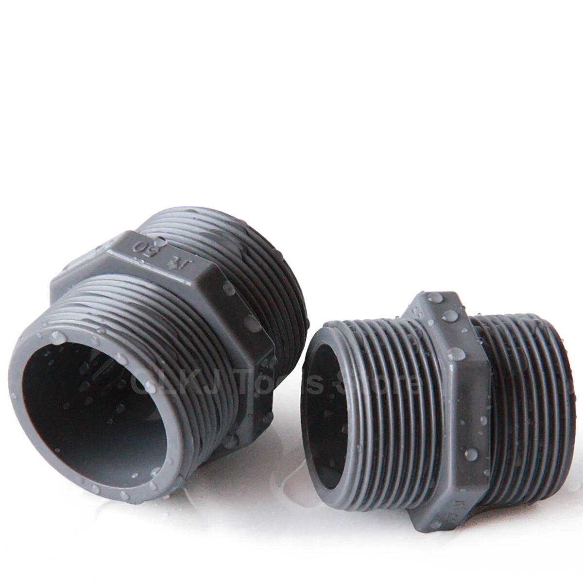 1 2 Zoll - 2 Zoll PVC Doppelnippel Außengewinde x Außengewinde PVC Rohrfittings