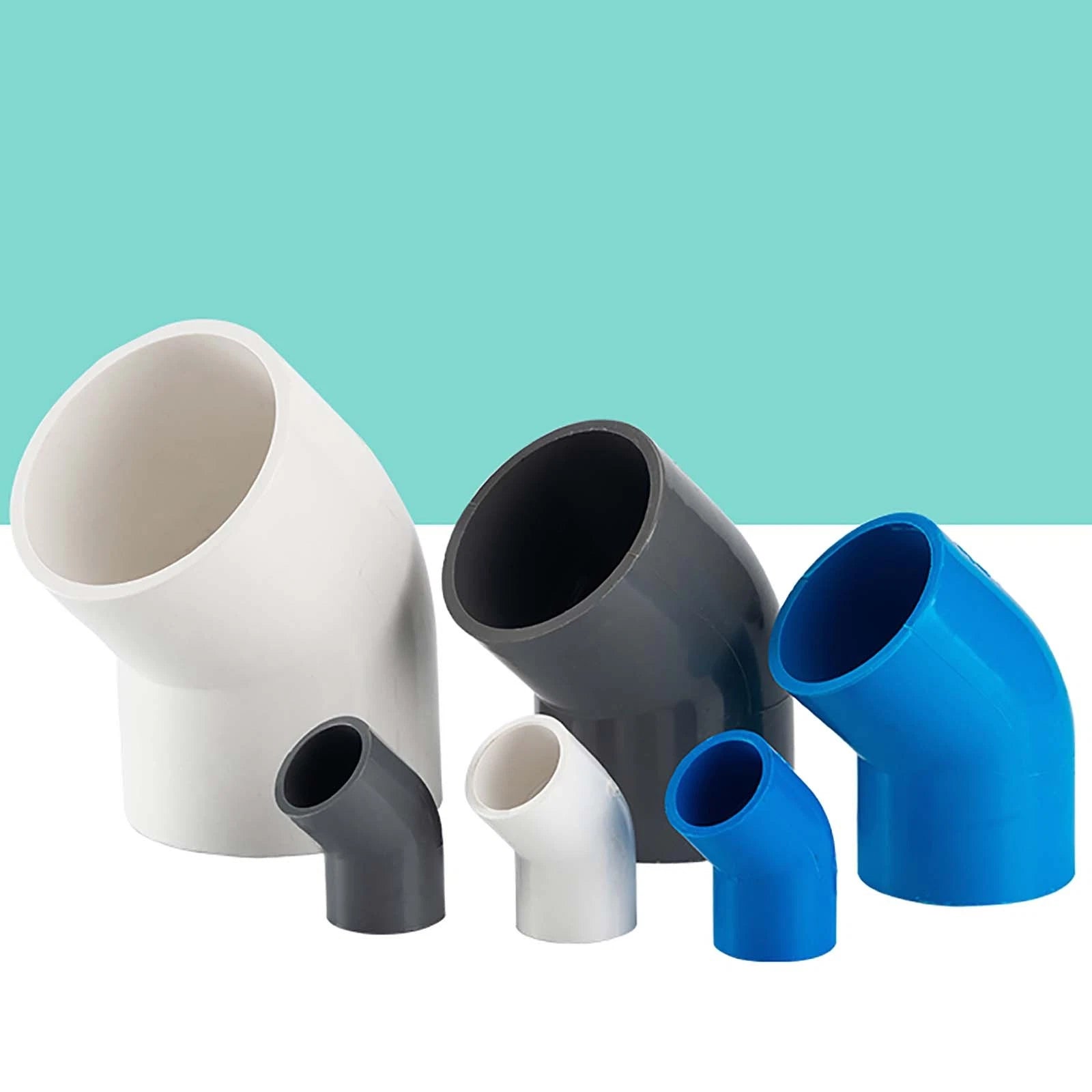 PVC Klebe Fittings Verbinder Bogen Nippel Winkel Hahn Rohr 16 mm Bis 200 mm