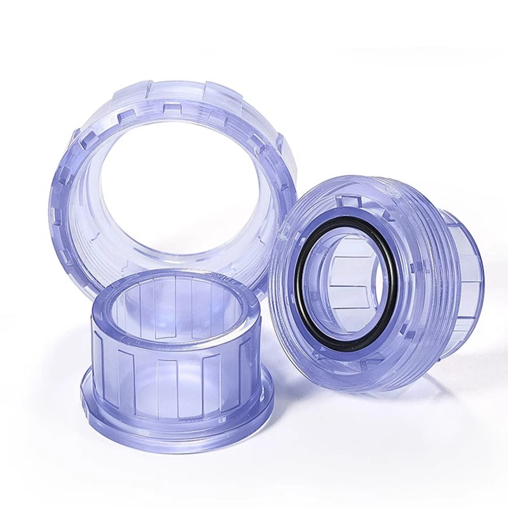 PVC Plastik Klebe Rohr-Fittings Verschraubung Verbinder Muffe Innen Ø 20mm-63mm