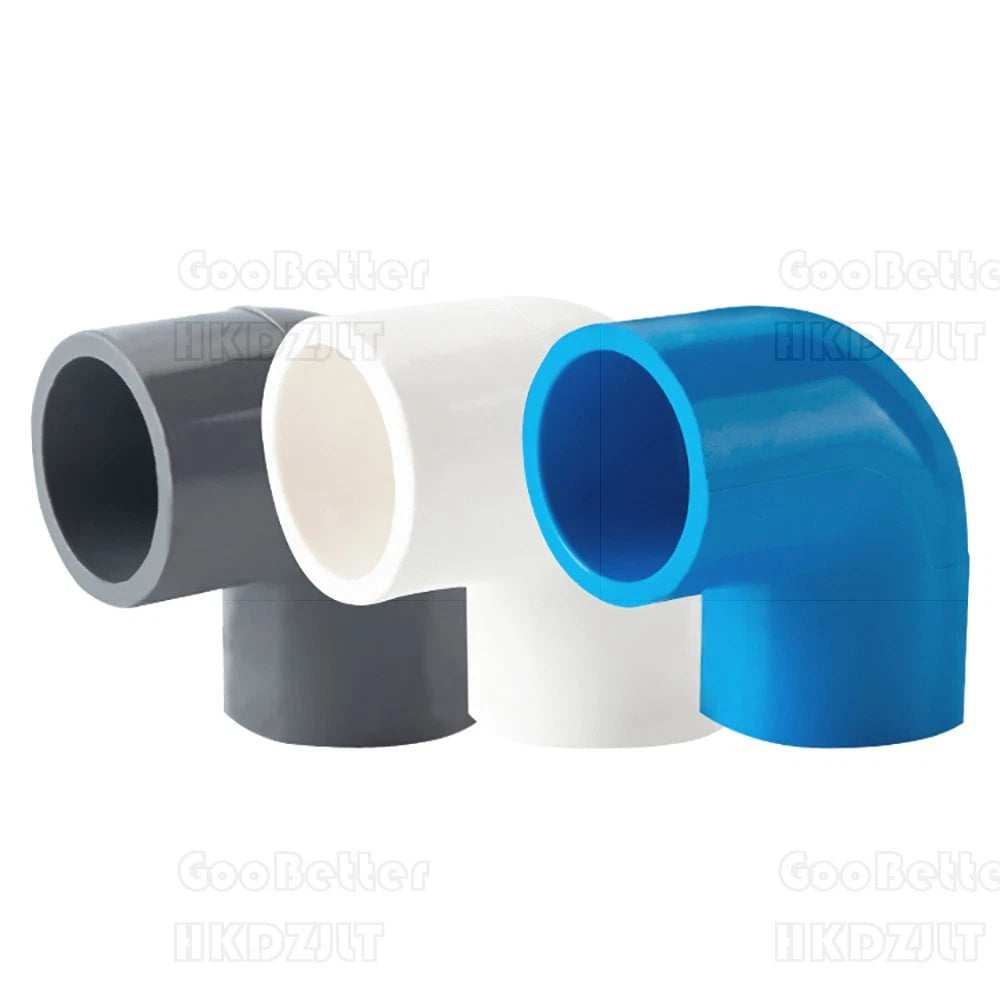 PVC Klebe Fittings 90° Winkel Bogen Verbinder Muffe Klebemuffen Klebefitting