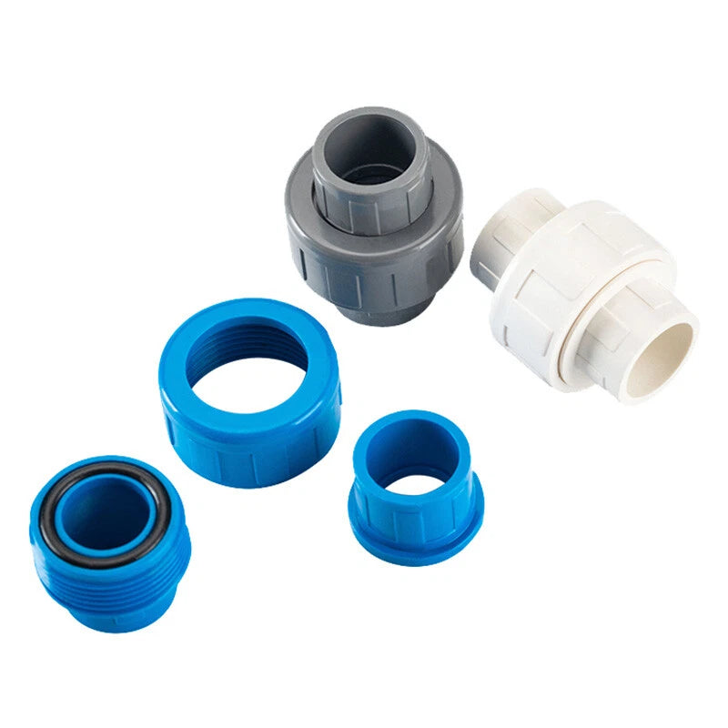 PVC Klebe Fittings Verschraubung Verbinder Muffe PN 10 Bar Innen-Ø 20mm-110mm