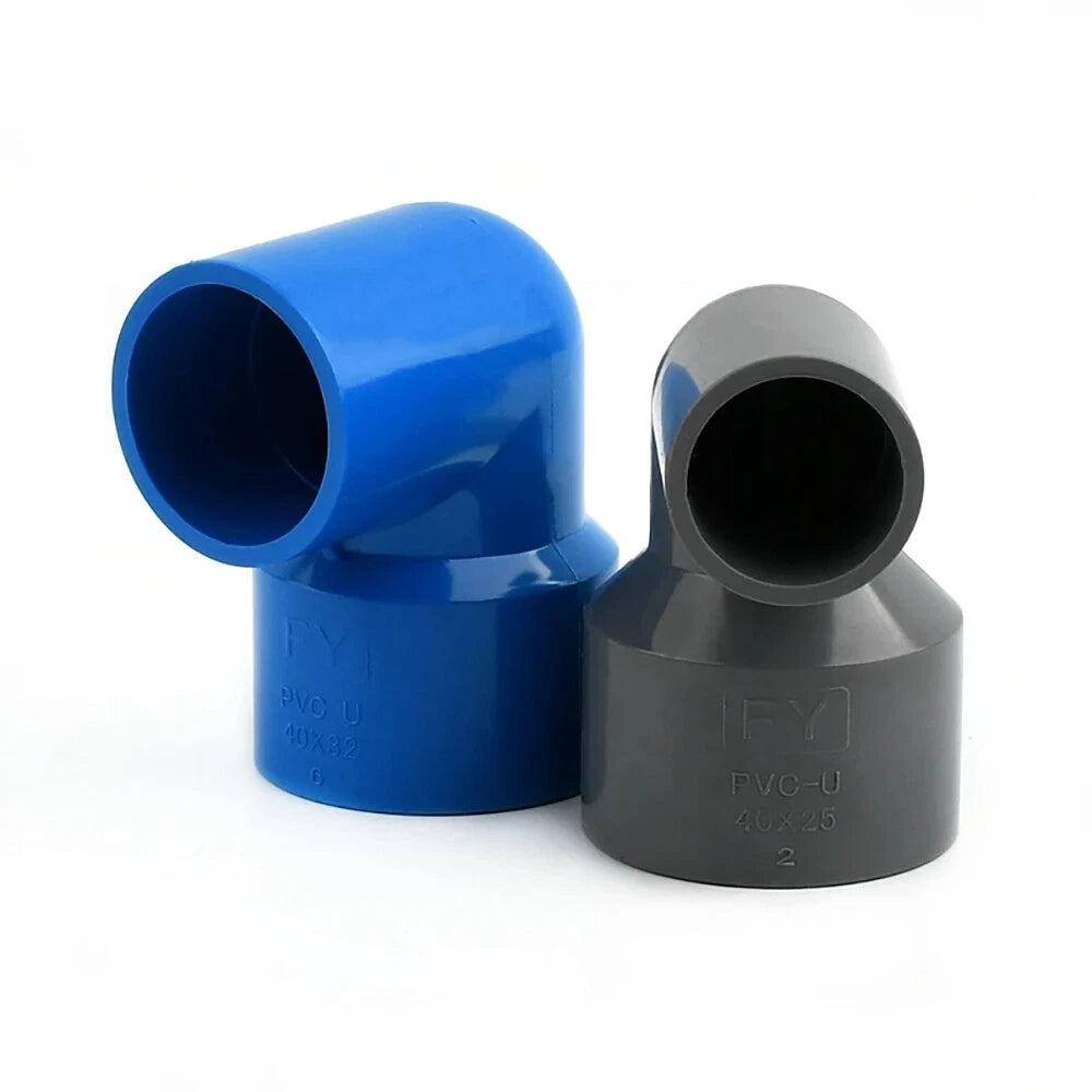 PVC 90° Winkel Reduzierstück Rohrverbinder Reduzierstück Muffe Fittings 20- 50mm
