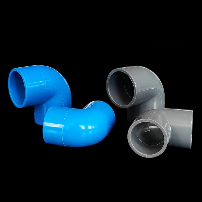 90° PVC Blau Winkel Klebe Fittings Rohr Muffe Rohrverbinder Innerer Dur:20~160mm