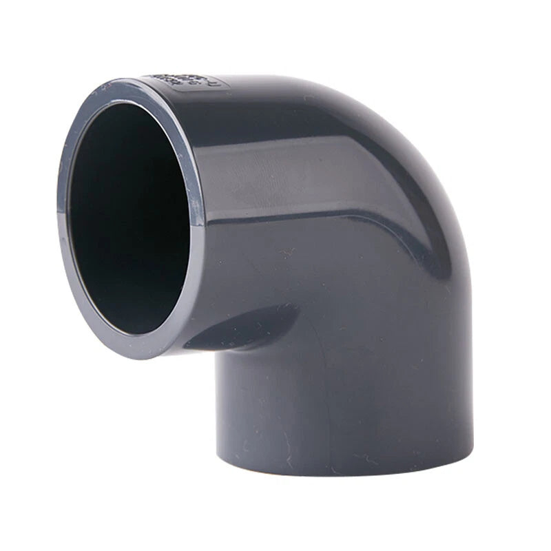 90° PVC Grau Winkel Klebe Fittings Rohr Muffe Rohrverbinder Inner Dur:20mm~200mm