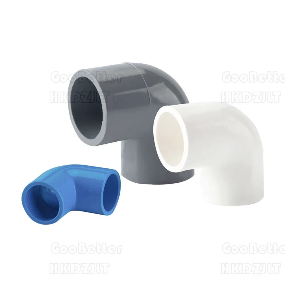 PVC Klebe Fittings 90° Winkel Bogen Verbinder Muffe Klebemuffen Klebefitting