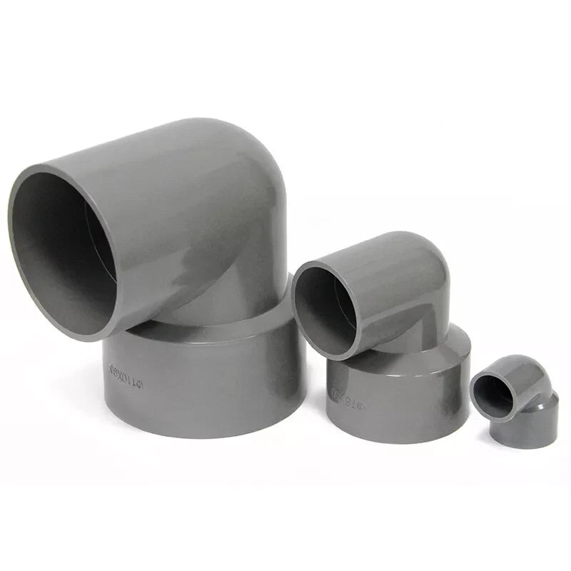 PVC 90° Ellenbogen Reduzierung Klebe Fittings Klebemuffe | Klebefitting 20~110mm