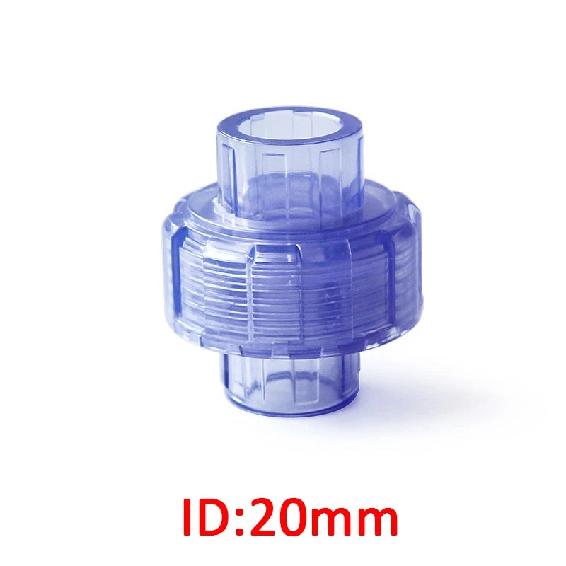 PVC Plastik Klebe Rohr-Fittings Verschraubung Verbinder Muffe Innen Ø 20mm-63mm