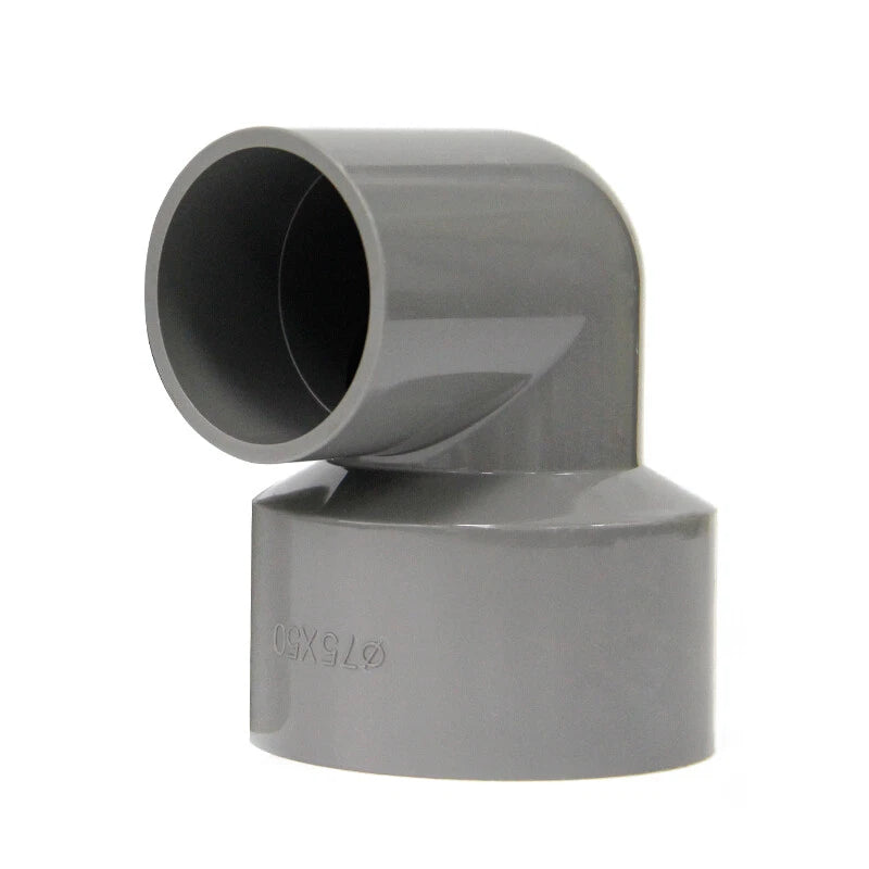 PVC 90° Winkel Reduzierstück Rohrverbinder Reduzierstück Muffe Fittings 20-110mm