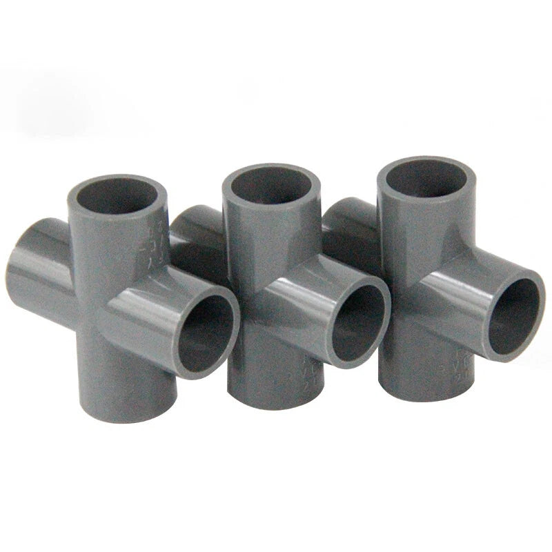 PVC Klebe Fittings Verbinder Kreuz Nippel Verschraubung Hahn Rohr 20mm-200mm