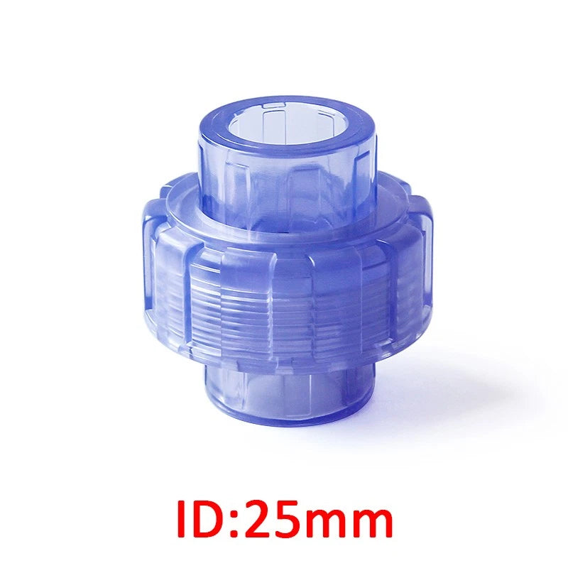 PVC Plastik Klebe Rohr-Fittings Verschraubung Verbinder Muffe Innen Ø 20mm-63mm