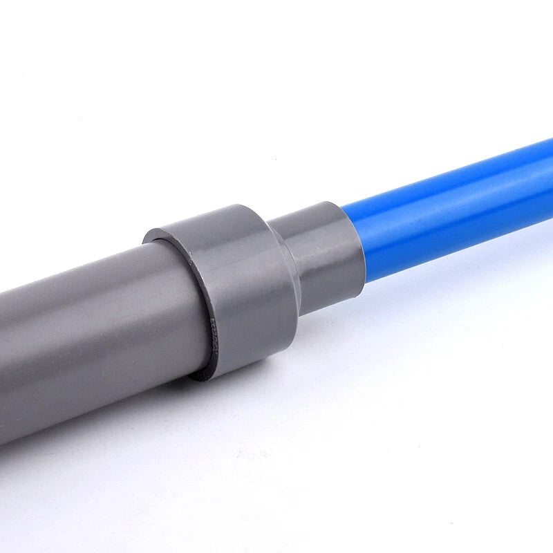 Ø20mm-200mm PVC Reduzierstück Muffe Rohr Fitting Klebefittings Lang Konisch Grau