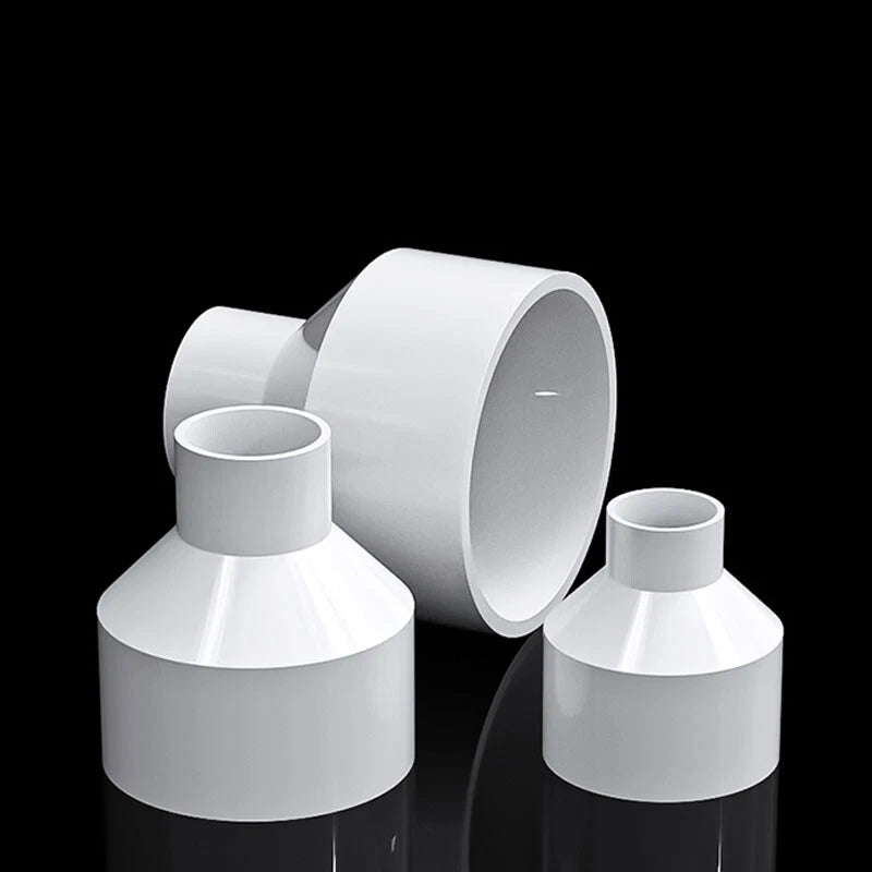 PVC Weiß Reduzierstück Muffe Rohr Fittings Verbinder Klebefittings 20mm~160mm