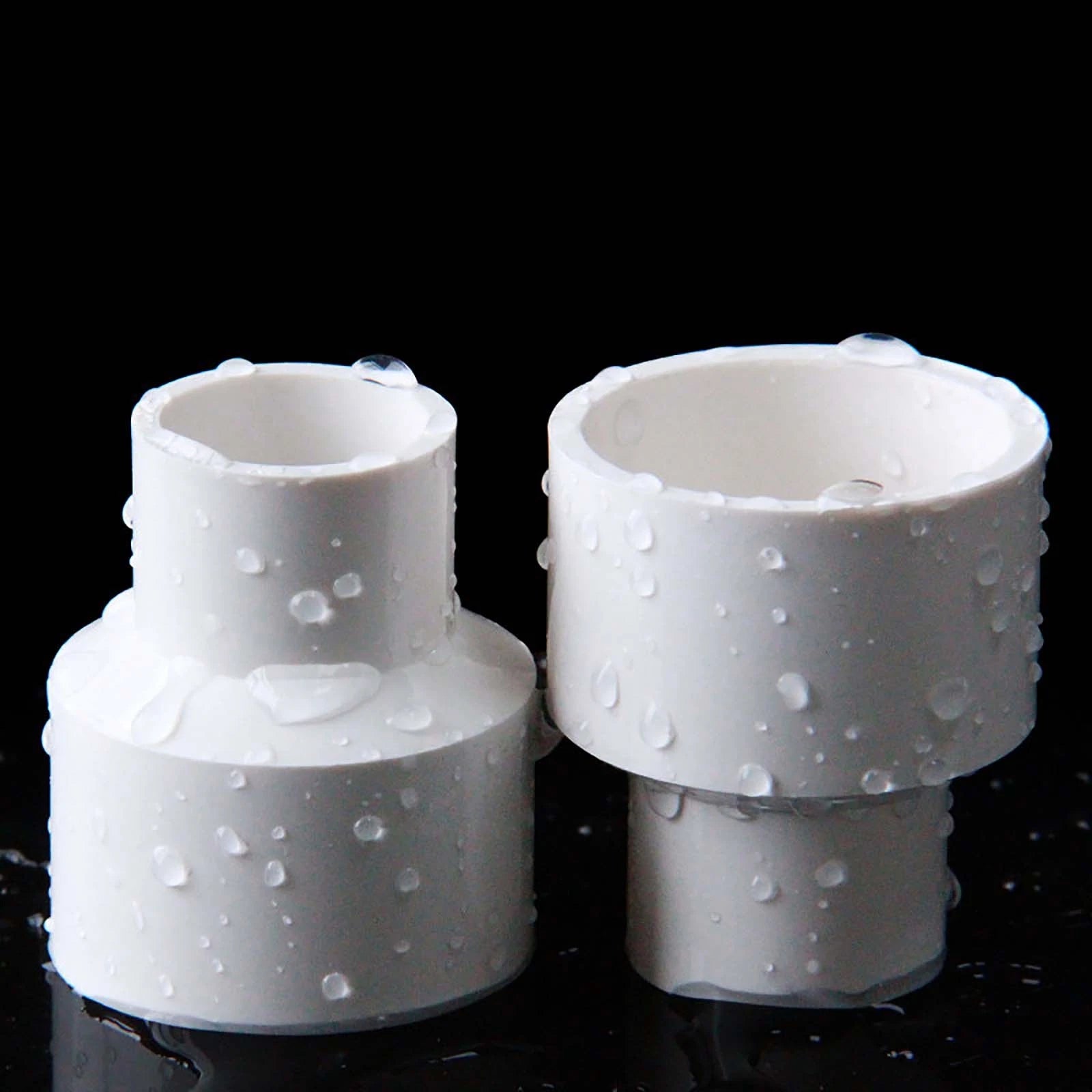 PVC Reduzierstück Muffe Rohr Fitting Klebefittings Lang Konisch weiß Ø25mm-200m