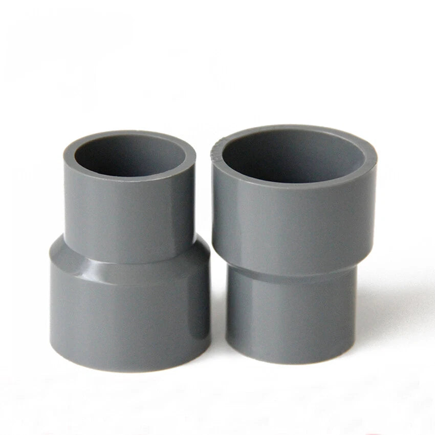Ø 20mm - 200mm PVC Reduzierstück Muffe Rohr Fitting Klebefittings Weiß Grau Blau