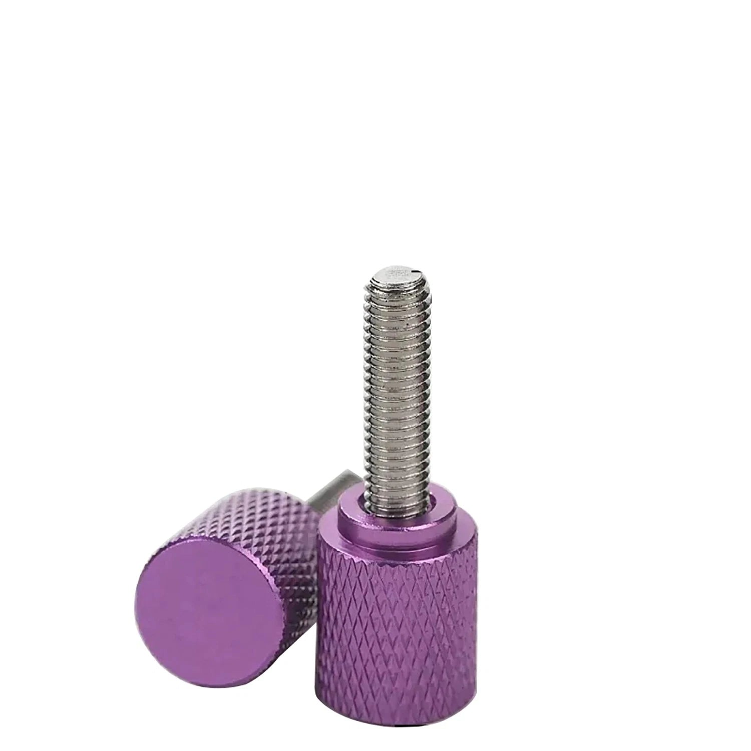 M4 Knurled Thumb Screws,Aluminium Alloy Head & Stainless Steel Stud,6-100mm Bolt