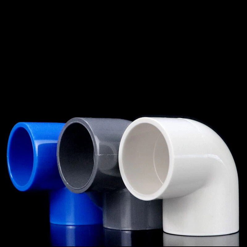 90° PVC Blau Winkel Klebe Fittings Rohr Muffe Rohrverbinder Innerer Dur:20~160mm