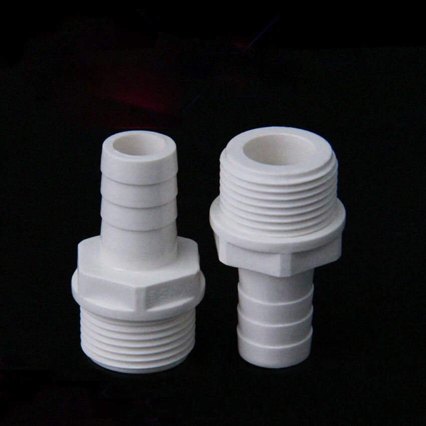 1 2 Zoll 3 4 Zoll Außengewinde x Schlauchtülle Nippel PVC Rohre-Fittings Adapter