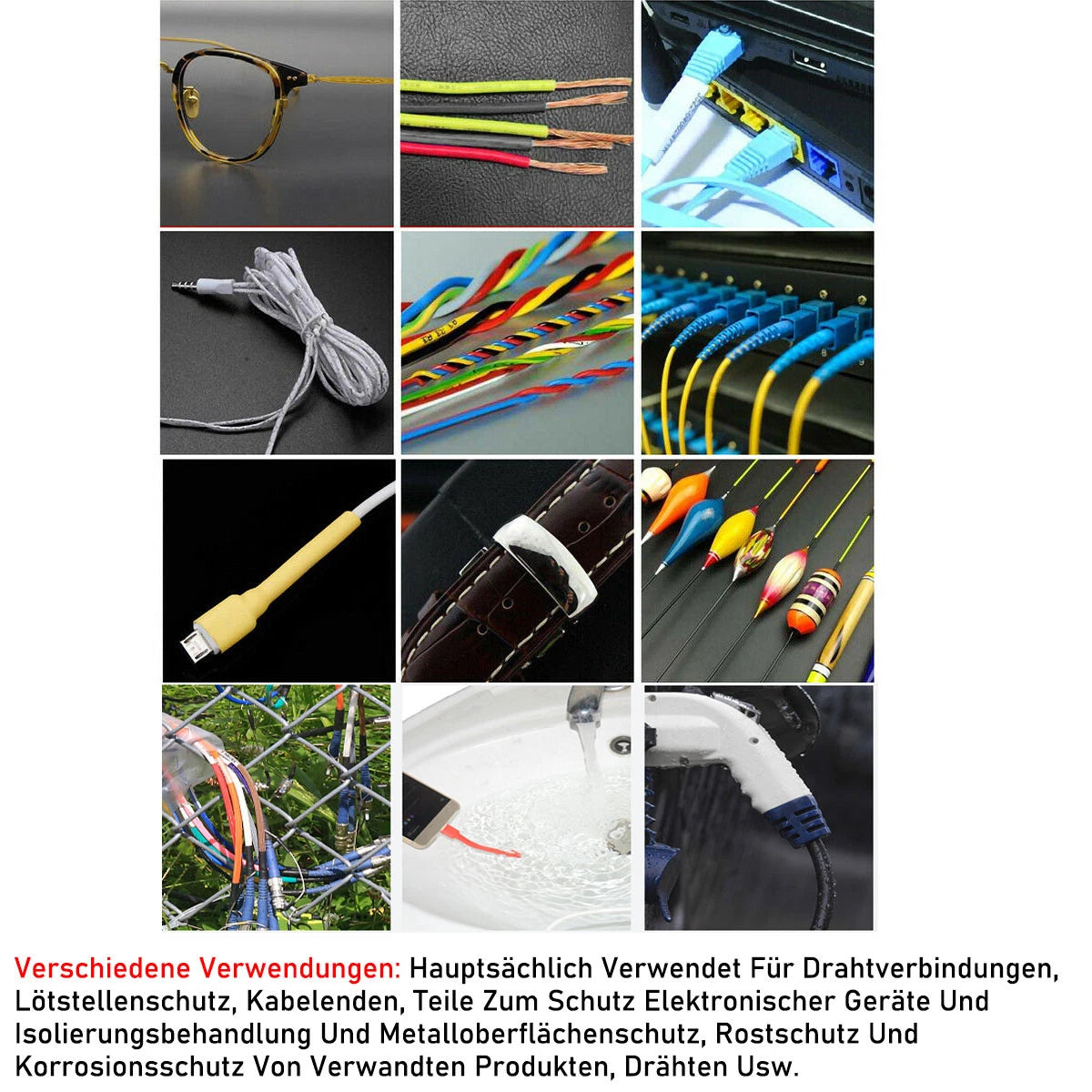 3:1 Dual Wall Adhesive Lined Heat Shrink Tubing — φ1.6mm to φ15.4mm, Multiple Colors