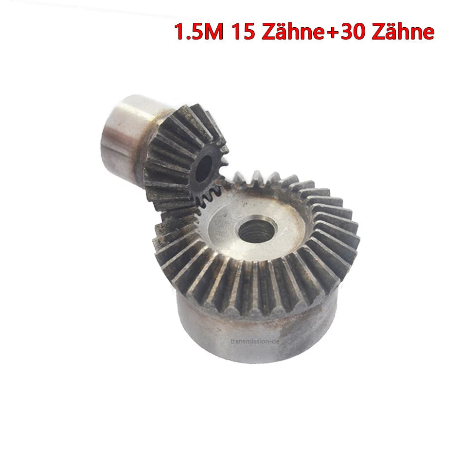 1 Mod Kegelrad 15-30 Zähne Kegelzahnrad Übersetzung 1:1 1M 15T-30T Bevel Gear