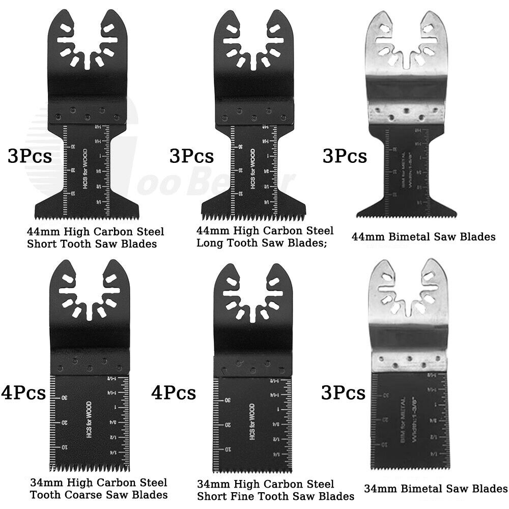 20x 34 - 44mm Oscillating Universal Multi Tool Blades Saw Blade Wood Metal Cutter - HomeDIYer