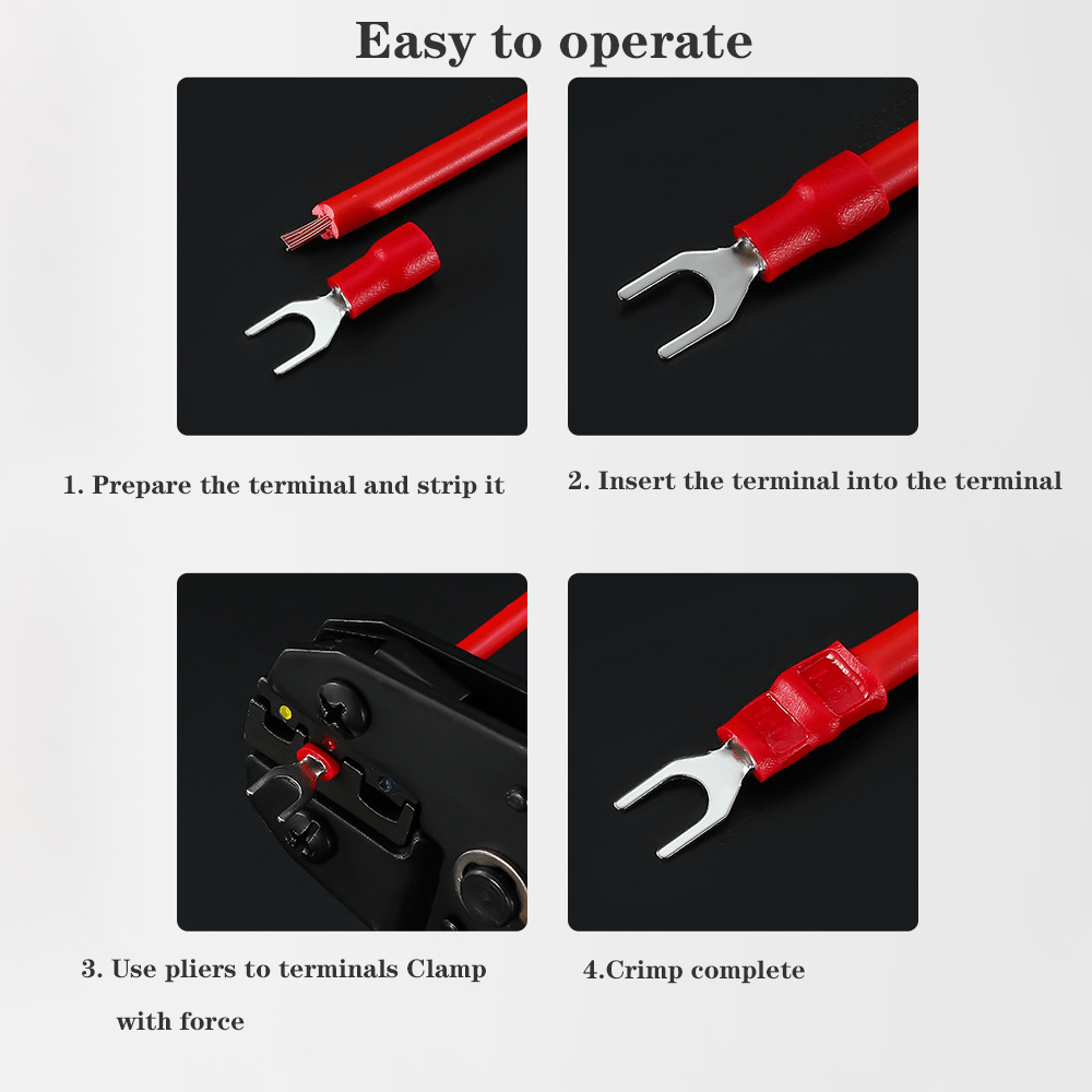 280pcs Assorted Insulated Electrical Wire Terminal Crimp Connector Spade Set Kit - HomeDIYer