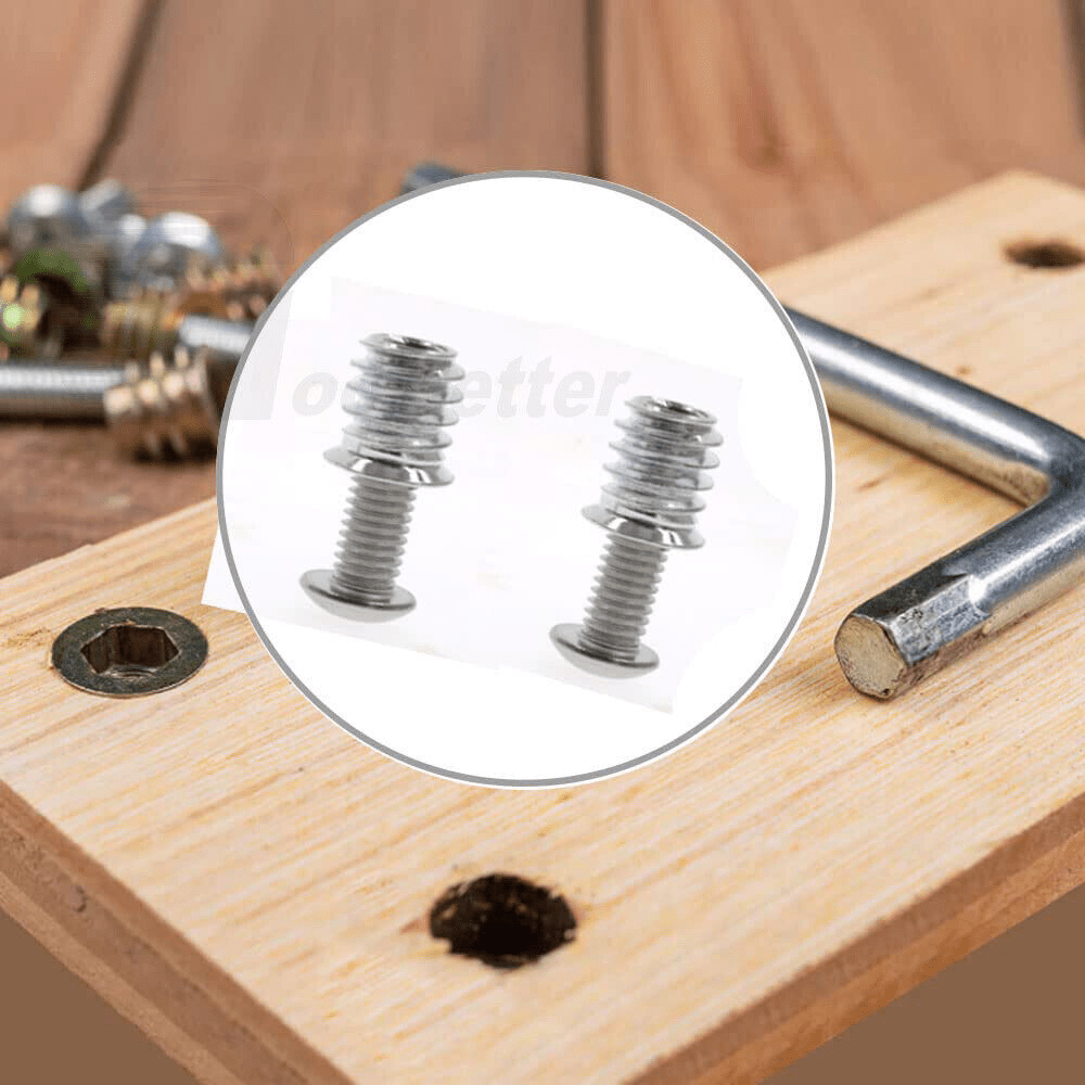 130 pcs M6 pan head screws drive - in nuts & washers assortment set - HomeDIYer