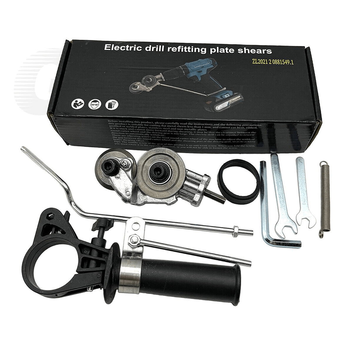 Electric Shears Metal Nibbler Drill Attachment Precise Cutting Sheet Cutter Saw - HomeDIYer