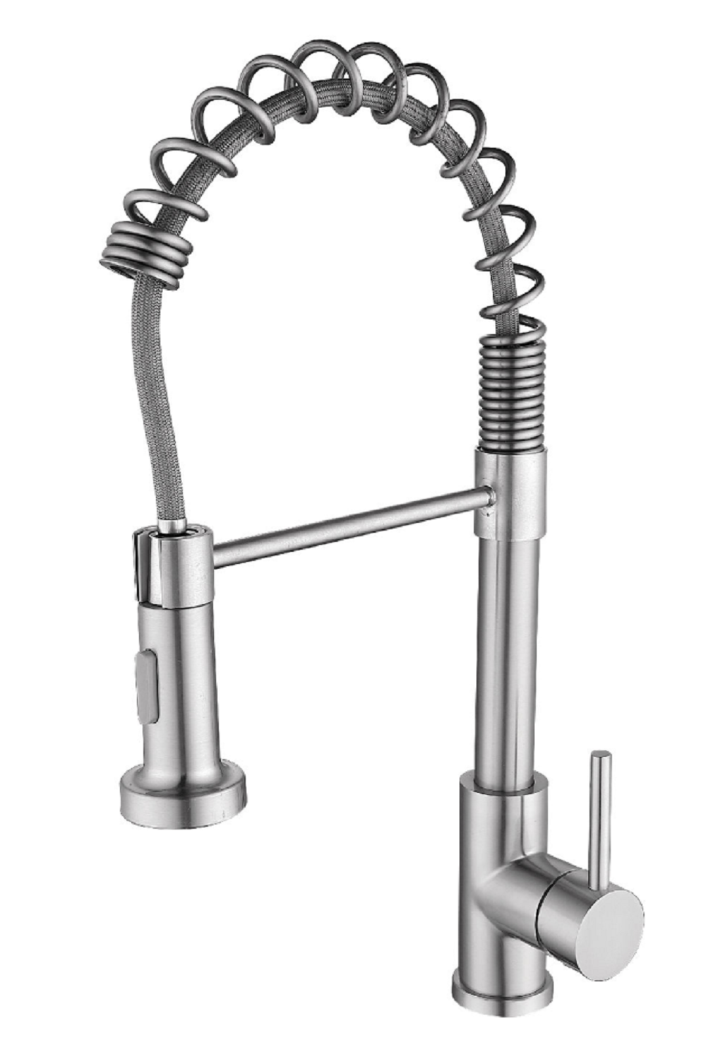 Chrome Pull Down Kitchen Faucet | Single Handle Sprayer | HomeDIYer