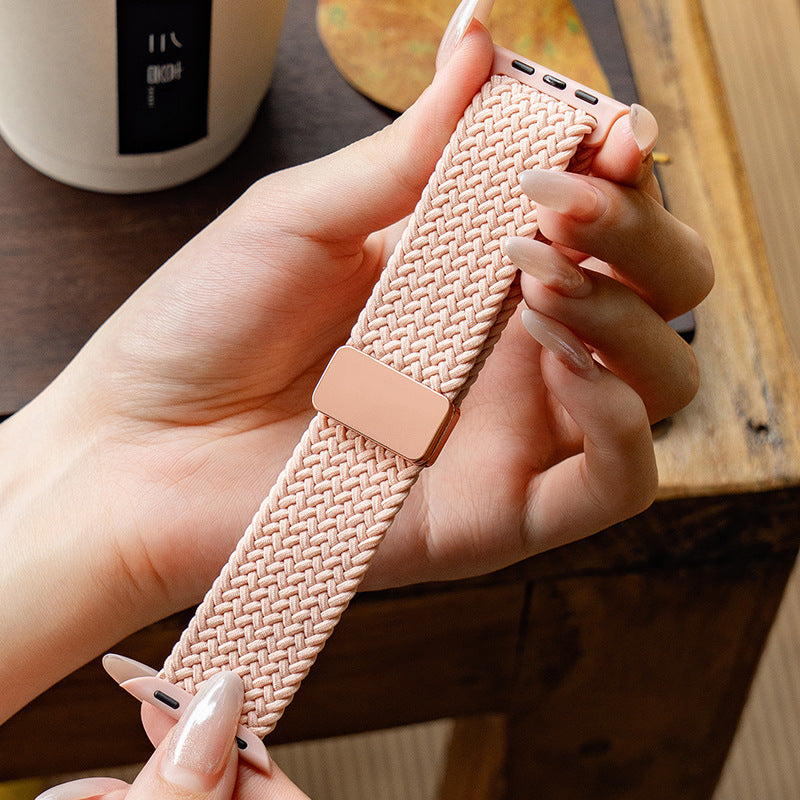 Magnetic Apple Watch Band Woven Nylon 10 Colors All Series