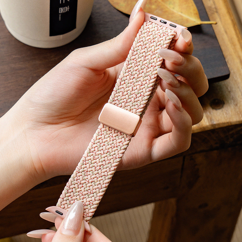 Magnetic Apple Watch Band Woven Nylon 10 Colors All Series