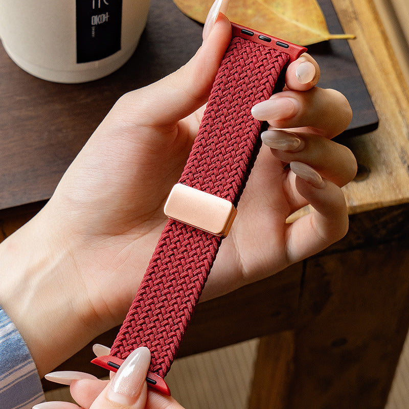 Magnetic Apple Watch Band Woven Nylon 10 Colors All Series