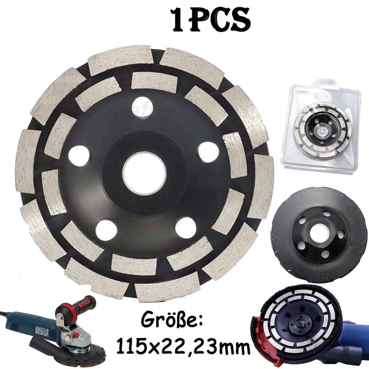 Diamond cup grinding wheel Grinding disc 115x22.23mm Concrete tools Professional cup saw blade - HomeDIYer