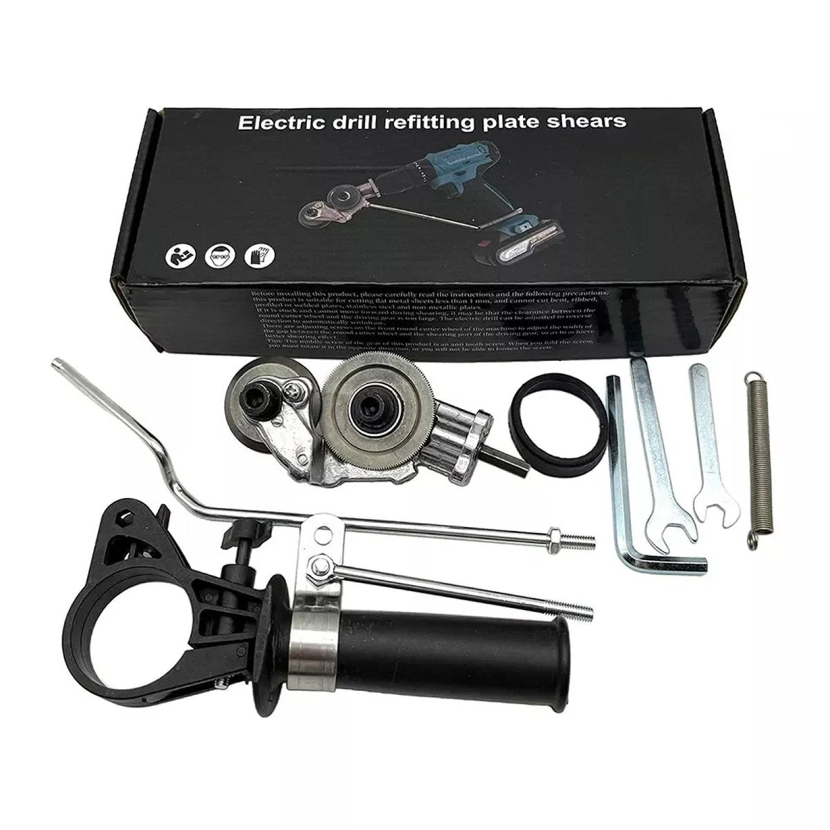 Electric Drill Attachment Nibblers for Cutting Sheet Metal Cutter Saw Tool Kit - HomeDIYer