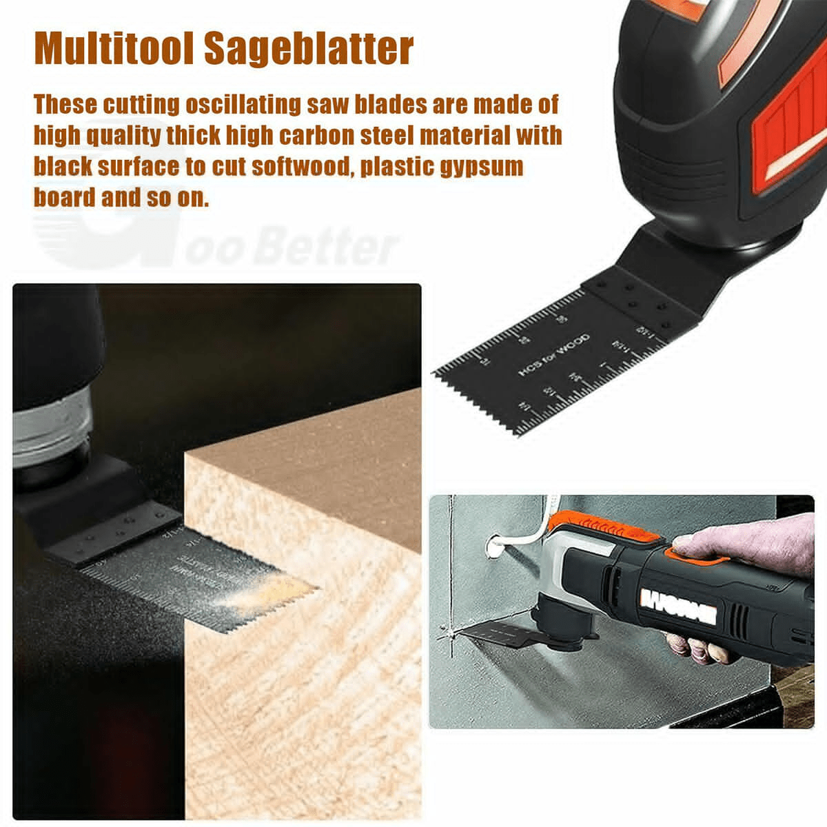 20Pcs Universal Oscillating Saw Blade 35mm Multi Tool Blades Wood Metal Cutter - HomeDIYer