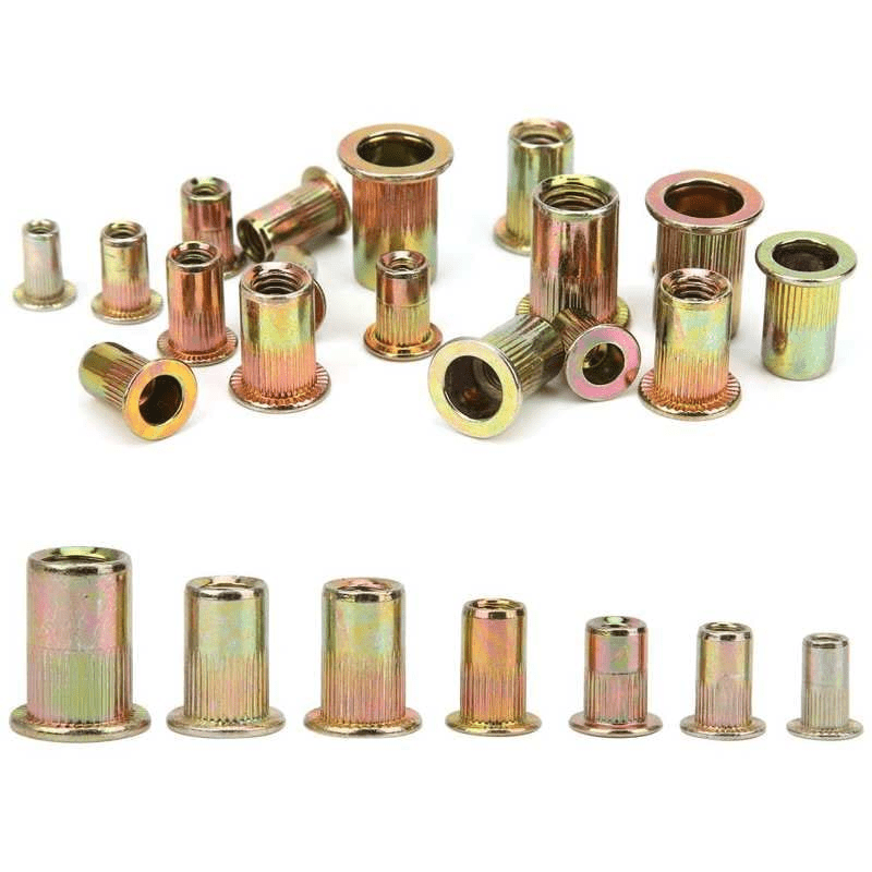 300PCS Zinc Steel Rivet Nut Kit Rivnut Nutsert Assort 150Pcs SAE + 150Pcs Metric - HomeDIYer