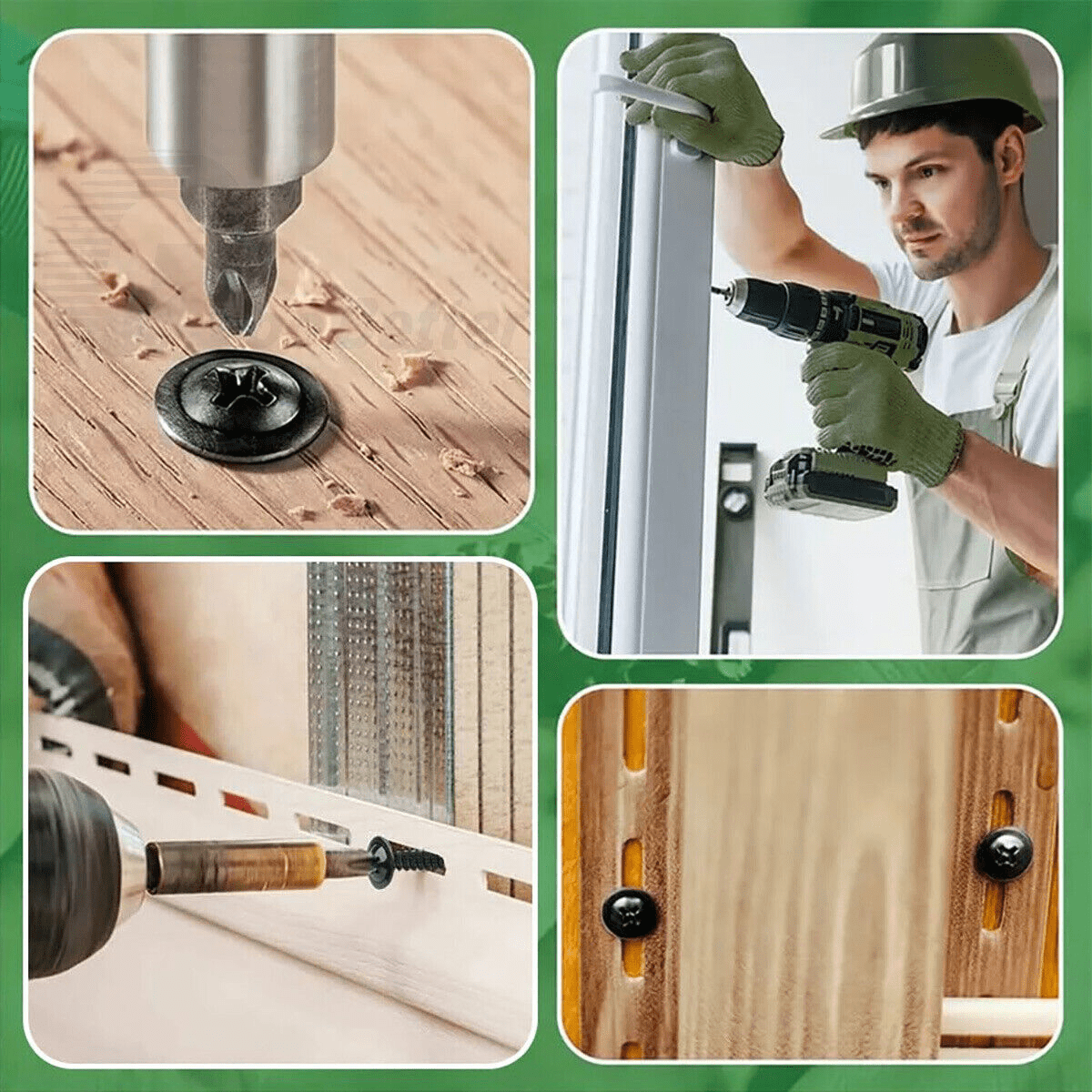 290x M4.8 Phillips head self - drilling screws set Self - tapping sheet metal screws + drill bit - HomeDIYer