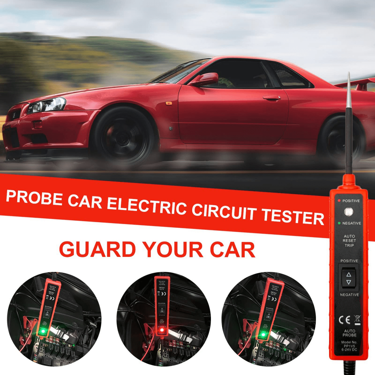 6 - 24V Car Auto Digital Power Probe Circuit Electrical Tester Test Device System - HomeDIYer