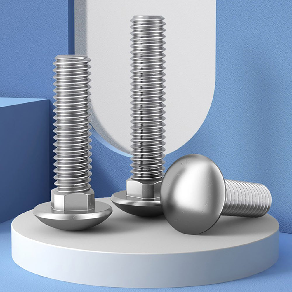 304 Stainless Steel Carriage Bolt M3 M4 M5 M6 M8 M10 M12 - HomeDIYer