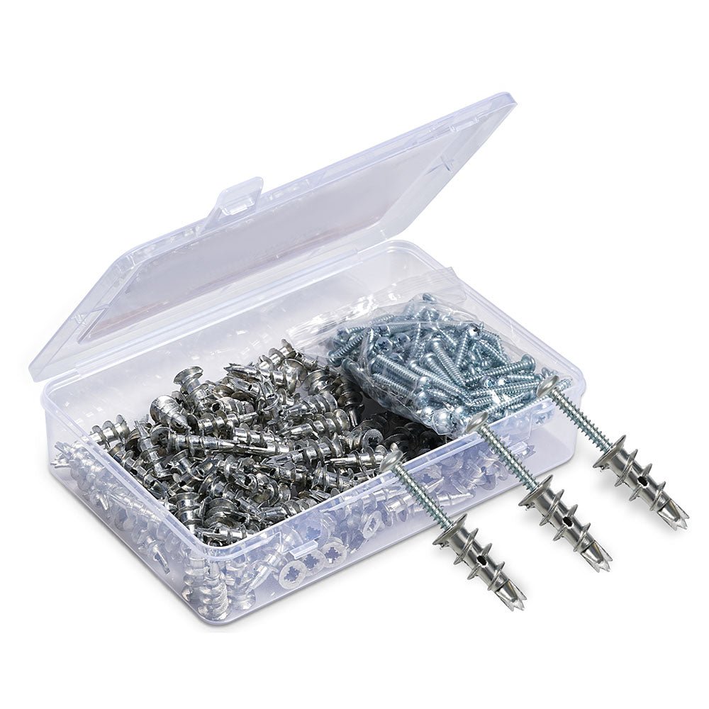 8x1 - 1/4" serewsZinc Self - Drilling Drywall Anchors with Screws Set Heavy Duty Metal Wall Anchors - HomeDIYer