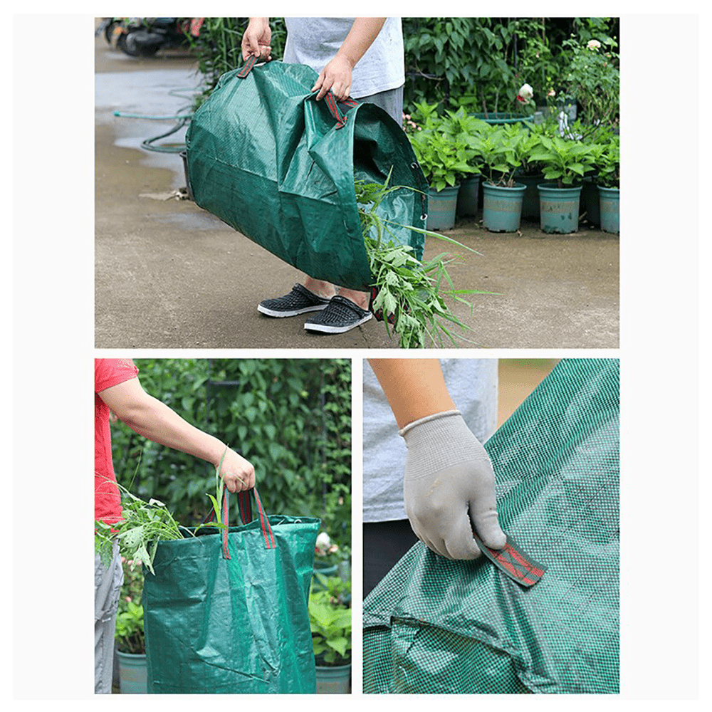 Garden Waste Bags Large Heavy Duty Refuse Sacks Round With Handles 100L - 500L - HomeDIYer
