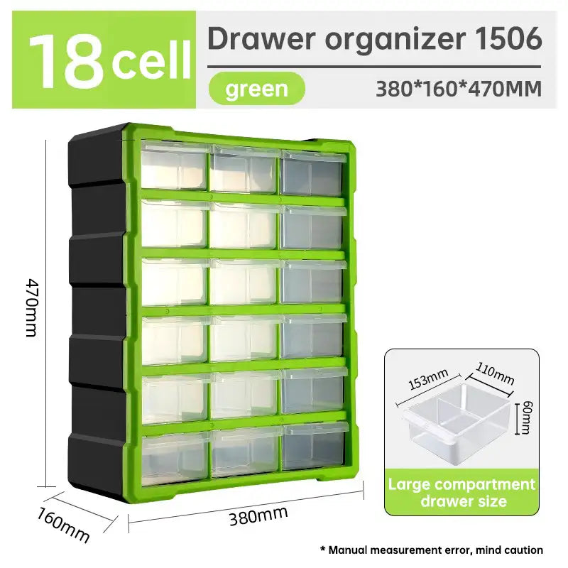 Hard Plastic Organizing Boxes Tool Parts Screw Storage Box Tool Chest Drawers Working Professional Home Tools Packaging
