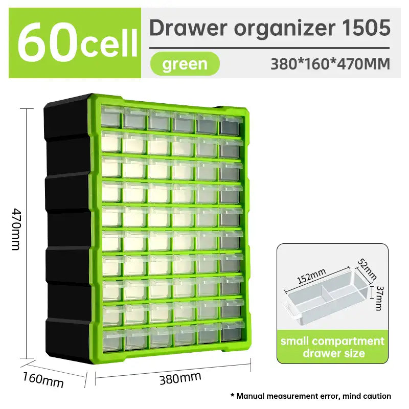 Hard Plastic Organizing Boxes Tool Parts Screw Storage Box Tool Chest Drawers Working Professional Home Tools Packaging