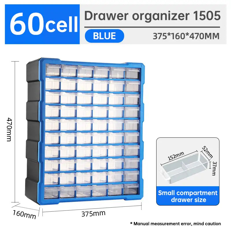 Hard Plastic Organizing Boxes Tool Parts Screw Storage Box Tool Chest Drawers Working Professional Home Tools Packaging